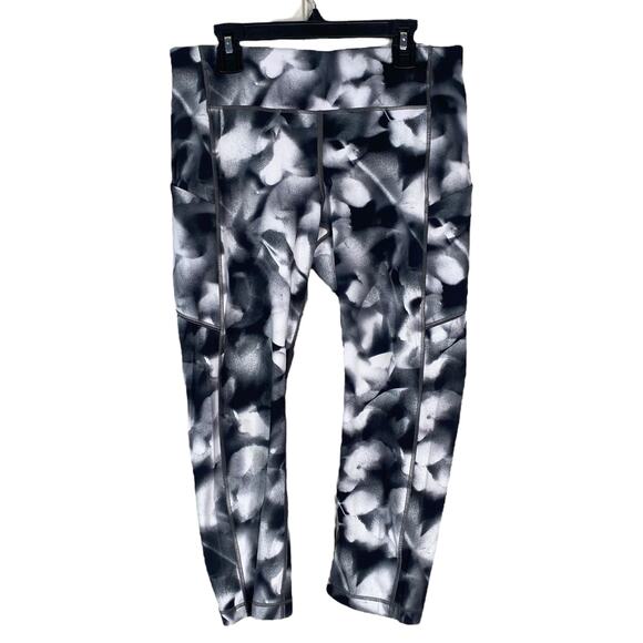 Lululemon Speed Up Alpine Blush Blossom 21" Cropped Leggings SZ 8 - Picture 4 of 13